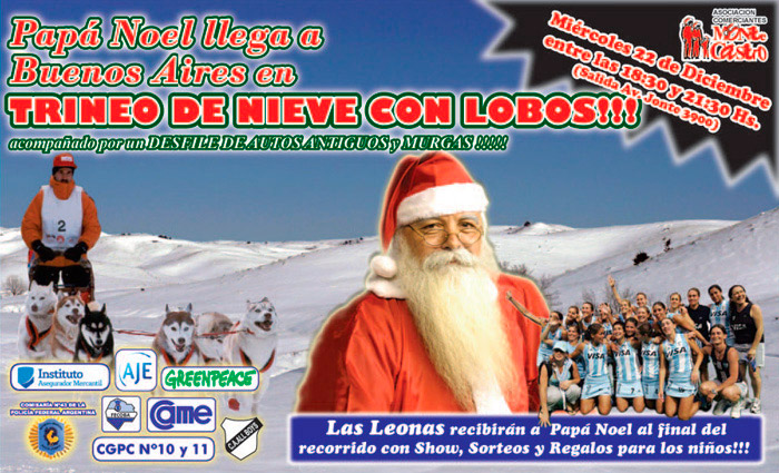 Papa Noel llega en Trineo!!!